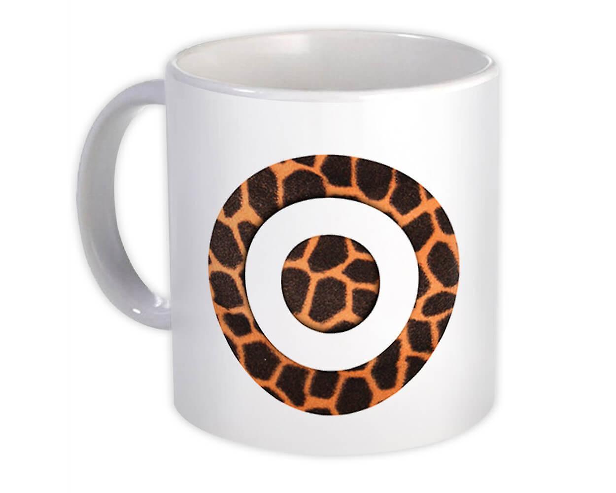 Gift Mug: Monogram Letter O Giraffe