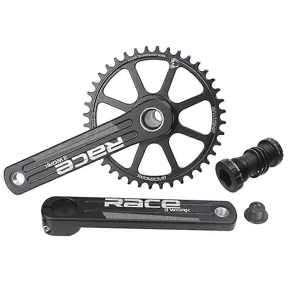 Road Bike Crankset 42t Gxp Single Chainring 10/11 Speed Wide And Narrow Sprocket Cnc Crank With Se