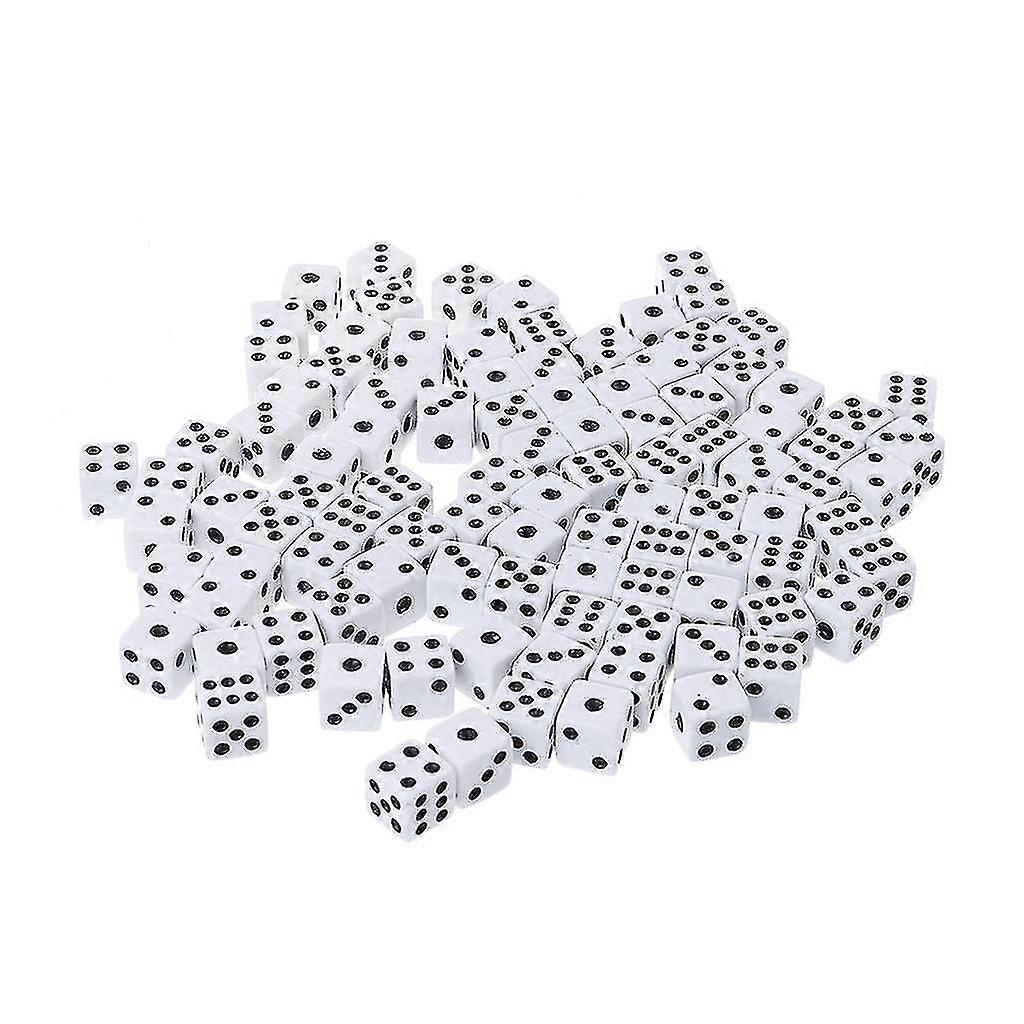 100 Pcs Plastic Right Angle Board Game Cube, Square Corner Dices 8mm/0.31in