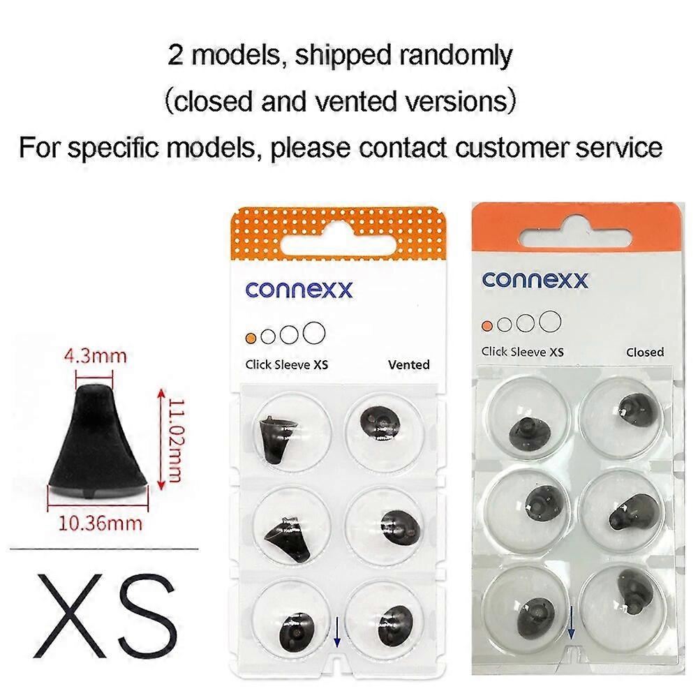 Signia / Connexx / كم انقر فوق القباب لسيمنز / ريكستون / سيجنيا / فيبي CIC ، ITC و RIC السمع (مغلق - تنفيس) حزمة من 6