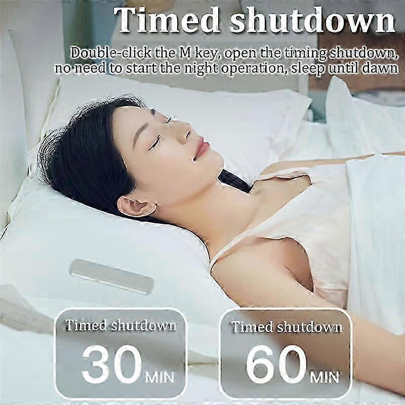 Pocket Bluetooth Speaker Bone Conduction Wireless Stereo Soundbar Music Box Built-in White Noise Improve Sleep-white