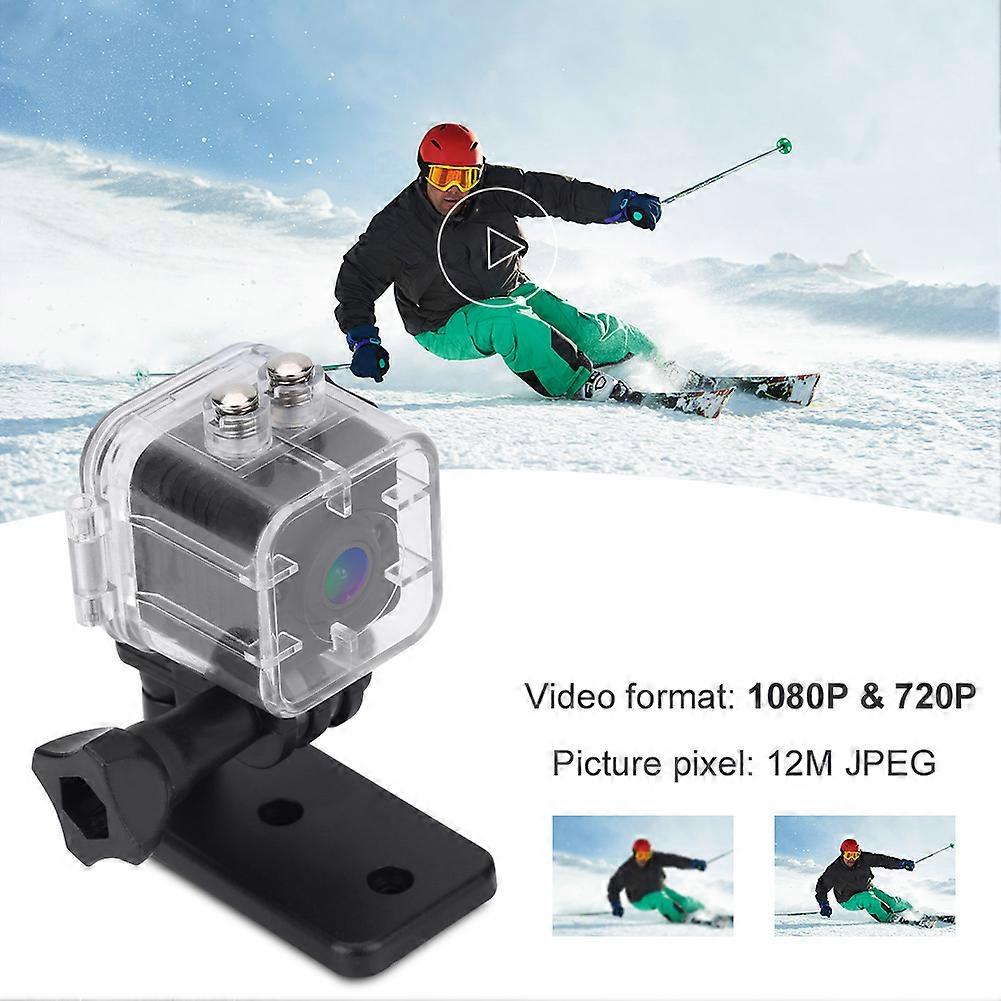 1080P HD Mini Portable Waterproof Infrared Cube Action Camera with Mounts