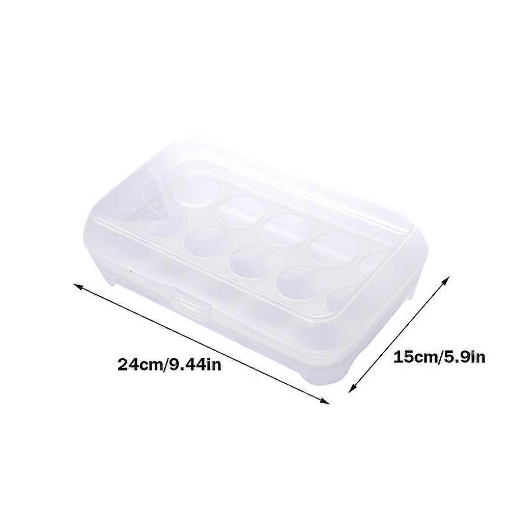 Portable Egg Storage Box Container - 15 Grids Egg Organizer
