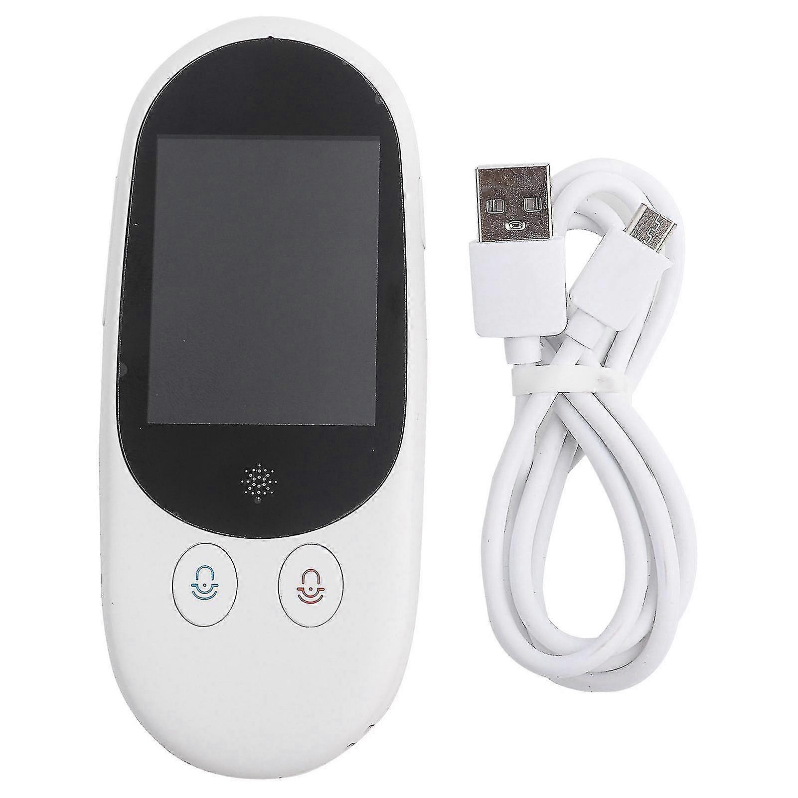 Portable Smart Voice Translator with Global Dialect Support - WIFI-enabled, Real-time Translation, 2.4-inch IPS LCD