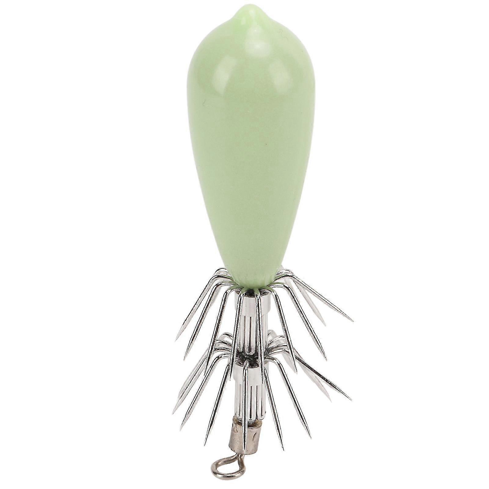 45g Luminous Octopus Jig Hooks - Glow in The Dark Fishing Hooks for Saltwater