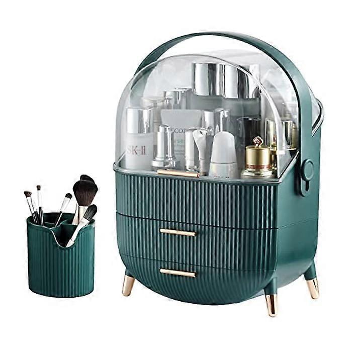 Makeup Storage Organizer Cosmetics Display Case with Transparent Cover