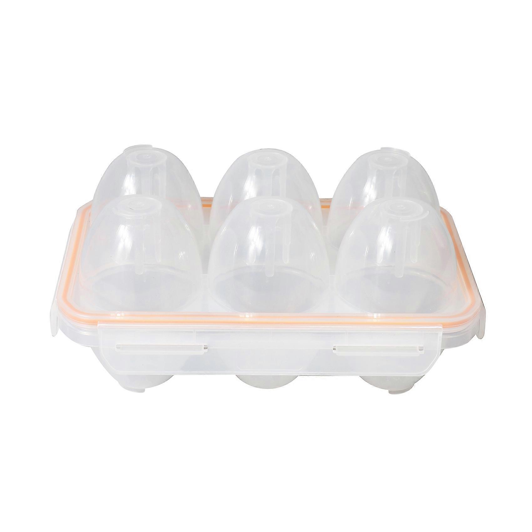 Portable Camping Shockproof and Leakproof 6 Eggs Container Case Eggs Holder Egg Storage Box Case