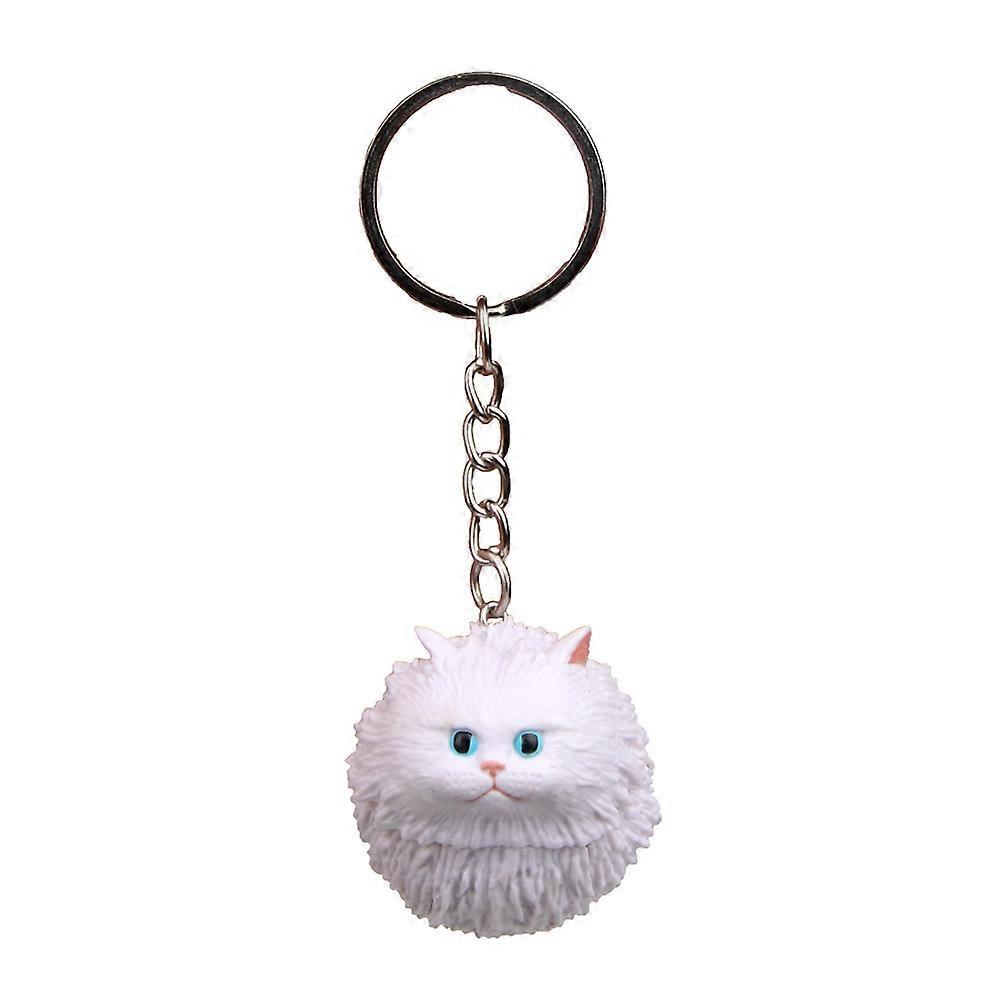 Round Little Tiger Cat Keychain Cartoon Key Ring