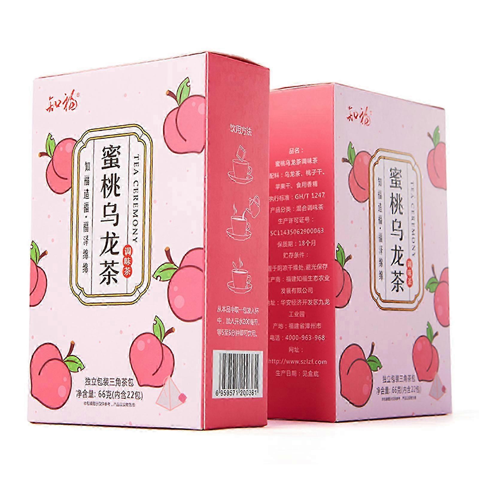 Peach Oolong Tea Bags for Leisure Drinking 22 Count Individual Packages 66g Perfect for Morning and Afternoon