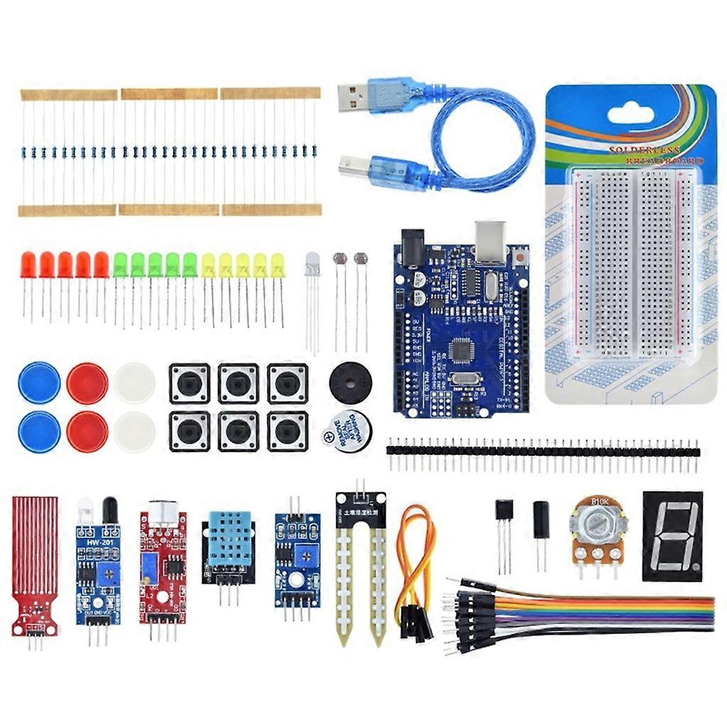 Basic Starter Module Kit for Uno Set R3 DIY Kit R3 Board Breadboard + Retail Box