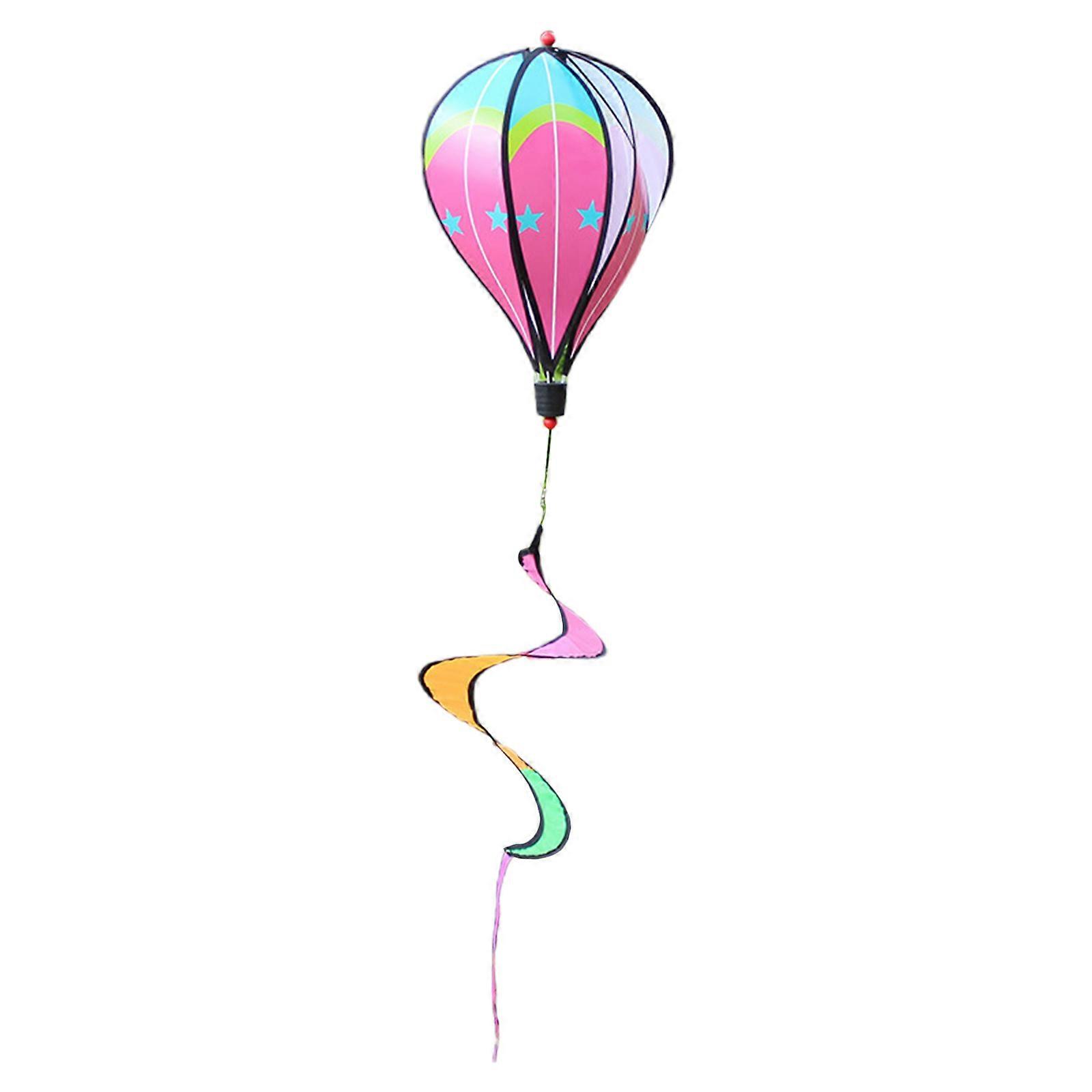 Hot Air Balloon Wind Spinner Rotating Windmill Hanging Ornament Crafts