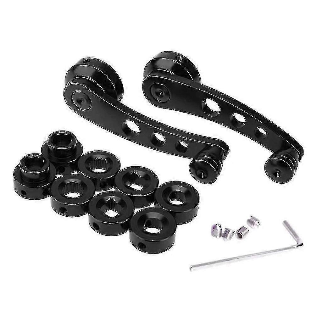 2pcs Universal Billet Aluminium Fenêtre Manivelle Poignée Enrouleur Camion Pickup Porte Outil