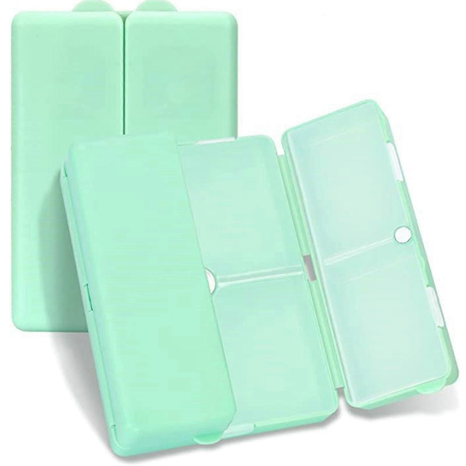 7 Days Compartments Portable Travel Pills Box, Pills Organizer with Unique Magnetic Design