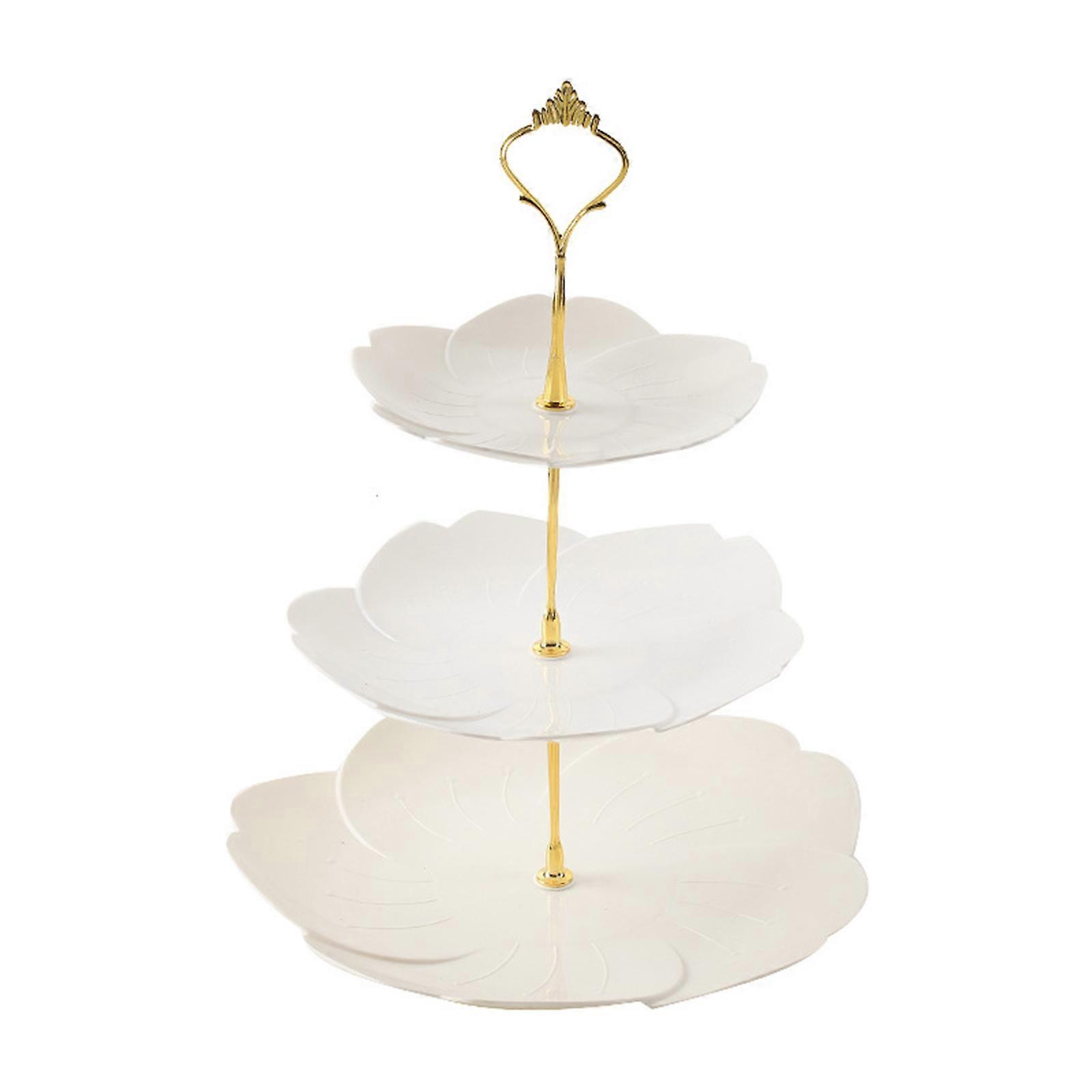 Three-layer ceramic cake rack, tea cup cake party, wedding display, tableware rack The most affordable!