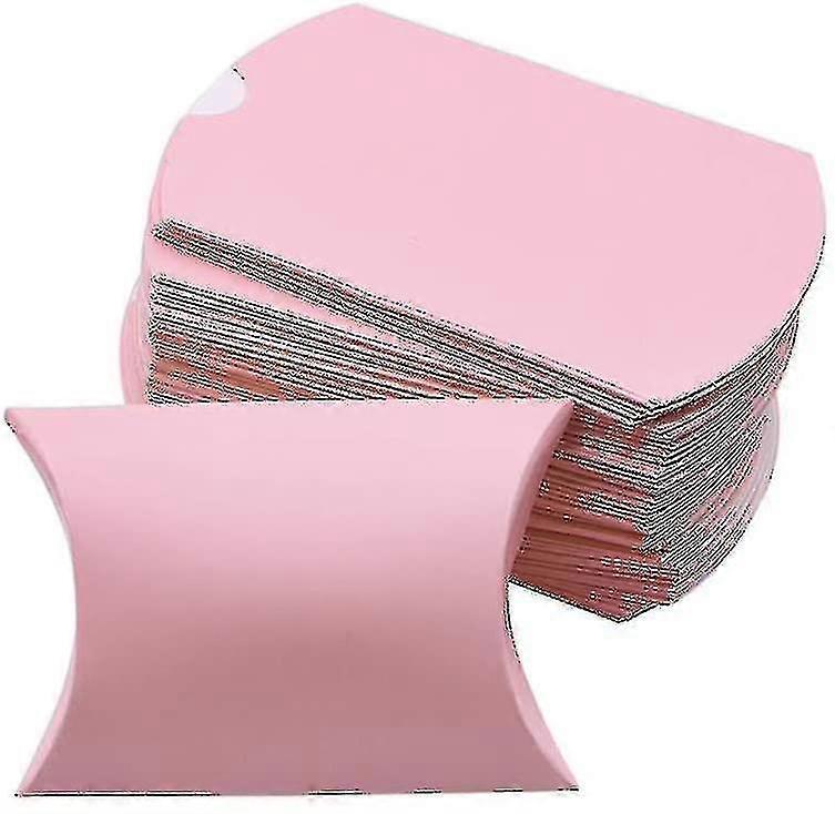100 Pcs Wedding Creative Pillow Box, Candy Gift Box, Suitable For Wedd