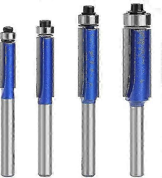 4pcs 6mm Shank Router Bit Trim z łożyskiem Router Bit Set do obróbki drewna Wysoka jakość