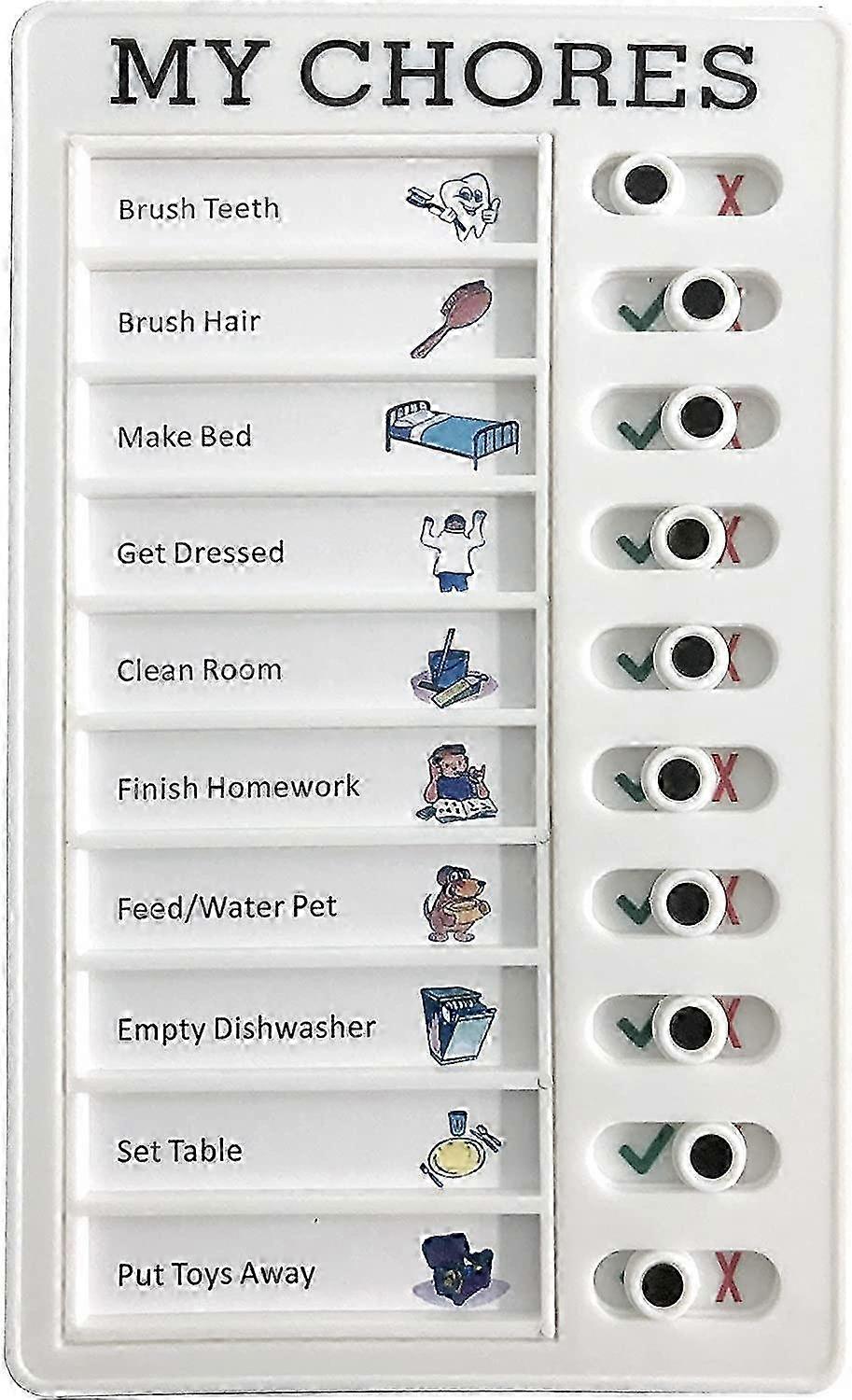 Chore Chart Memo Checklist Board Daily to Do List Planner Checklist Chore Board for Kids Adults My Chores Elder Care Checklist for Check Items and For