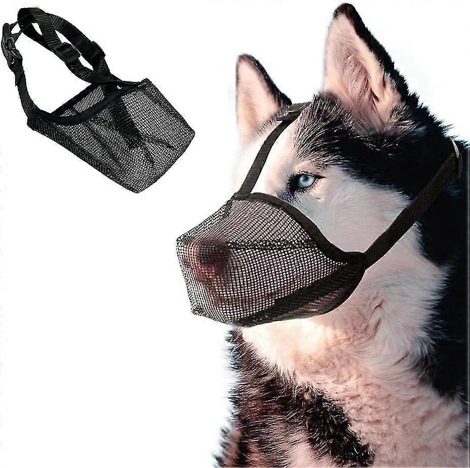 Dog Muzzle, Dog Muzzle Soft Nylon Muzzle, Breathable Pet Mask Dog Training Muzzle, Prevent Eating, Biting And Chewing(m)