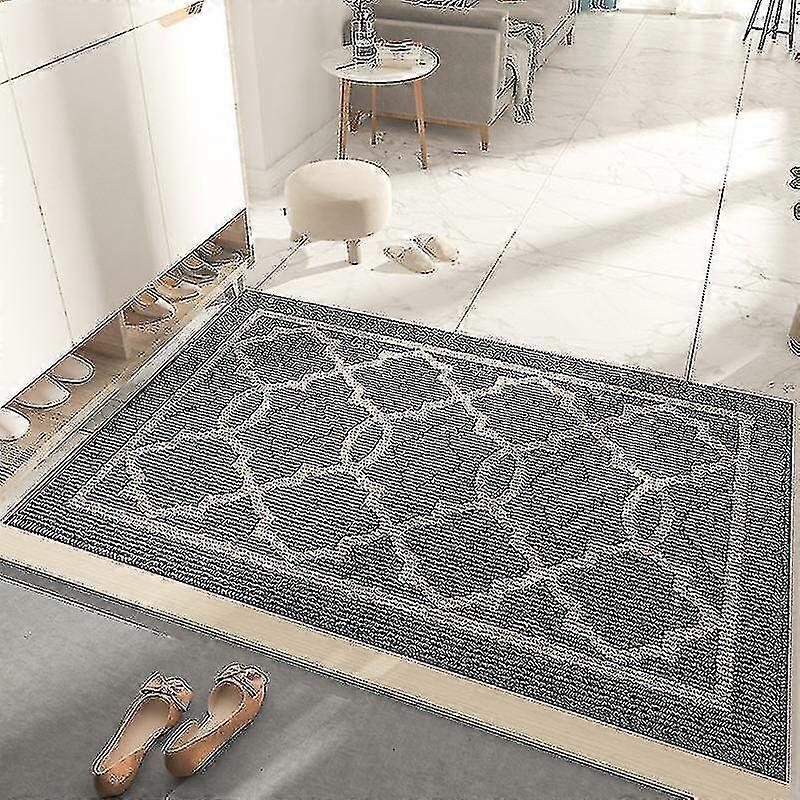 Tappetini di benvenuto per porte d'ingresso, tappetini per interni ed esterni resistenti allo sporco (dimensioni, colore: 60x90cm-grigio scuro