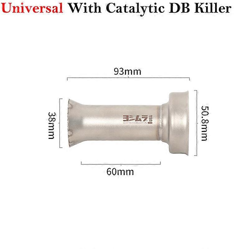 Yoshimura-silenciador de escape Universal para motocicleta, tubo de escape modificado con entrada cataltica DB Killer, 51mm