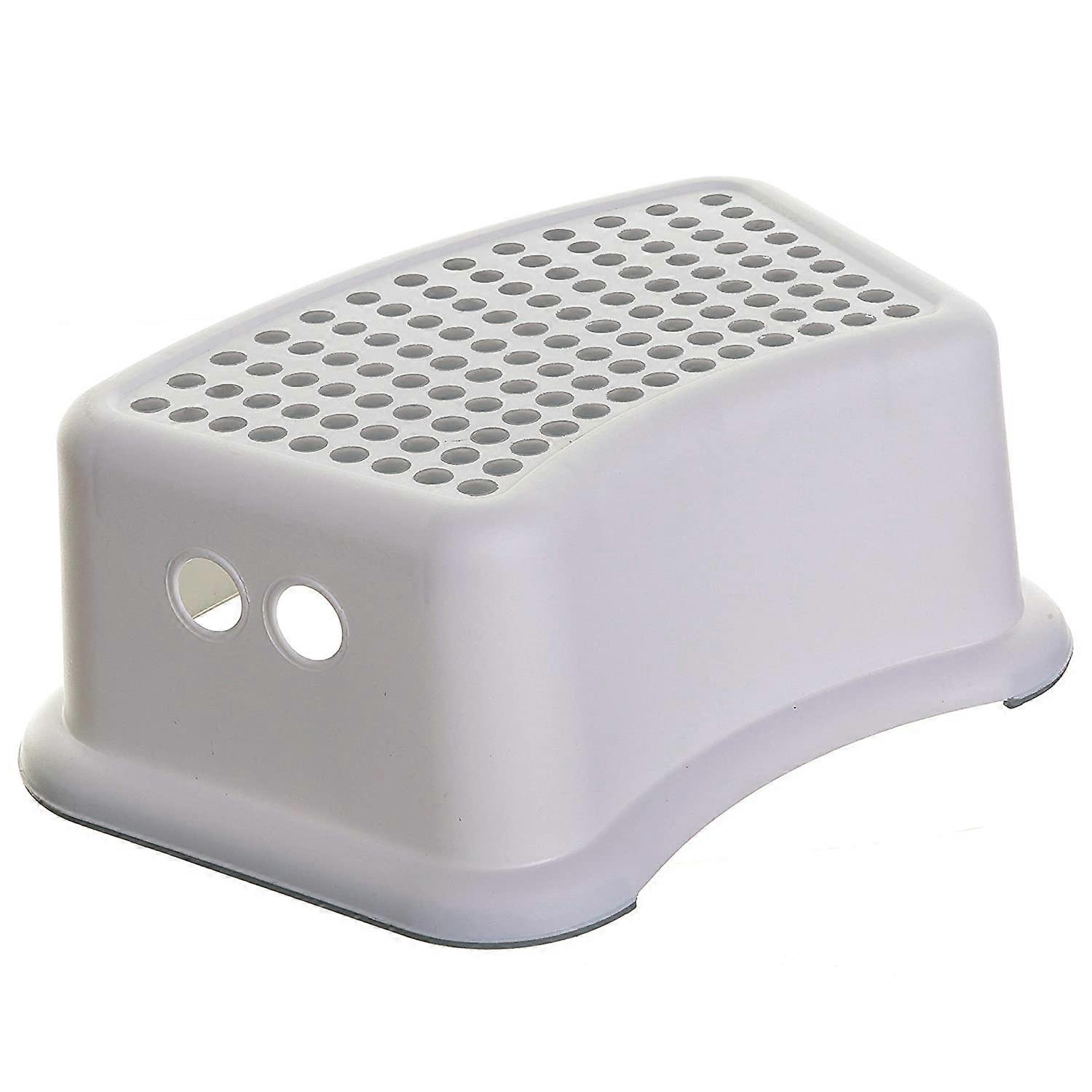 Step Stool Grey Dots, Toddler Potty Training Aid with Non Slip Base