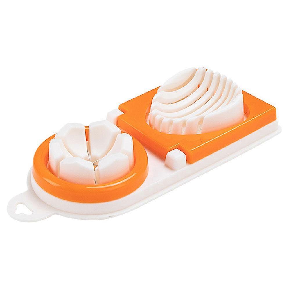 2 in 1 Double Egg Slicer Vegetable Fruit Slicer Hard Boiled Eggs Slicing Tool