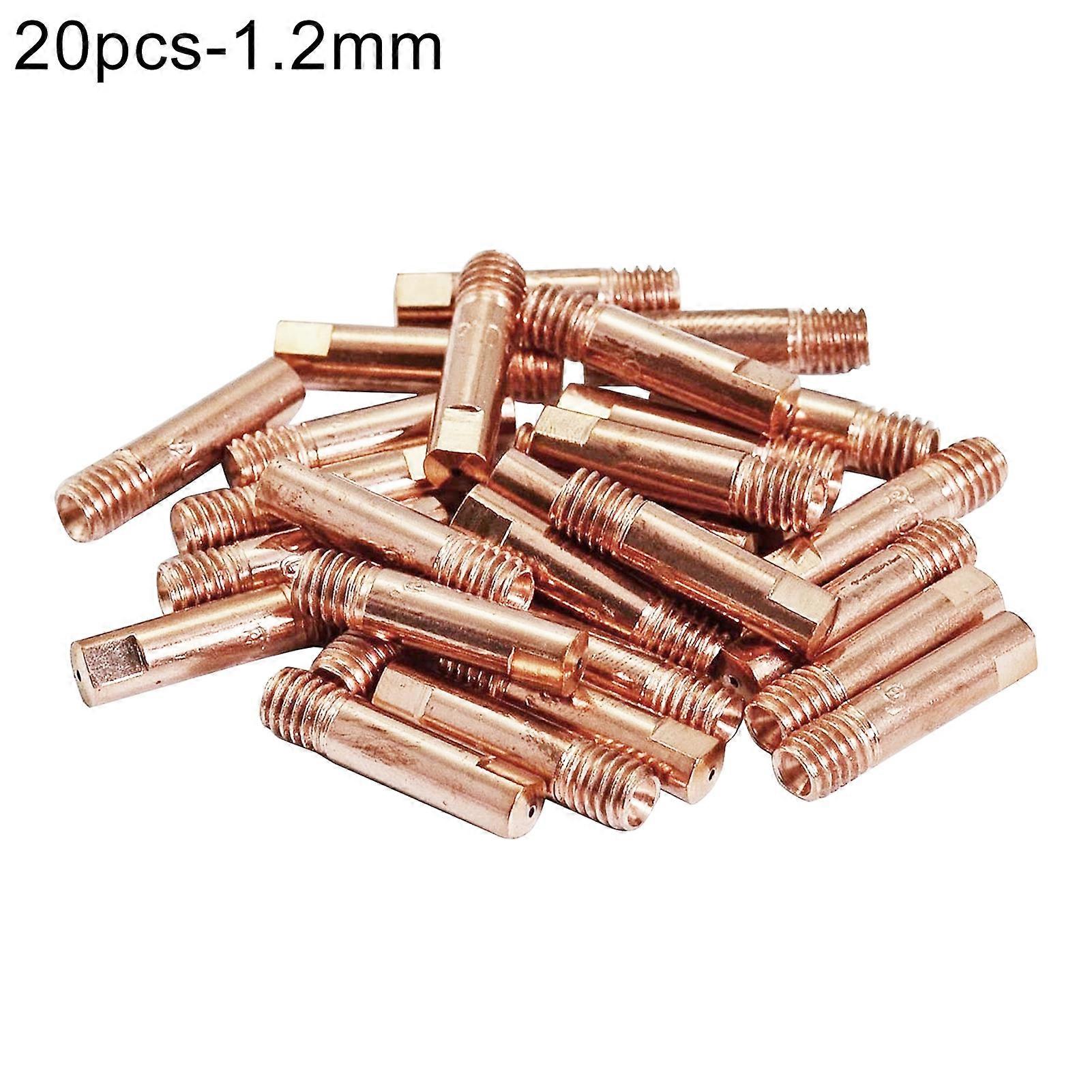 20Pcs 15AK Copper Wire Nozzle Conductive Tip for Welding Torch Machine Accessory Mengxi