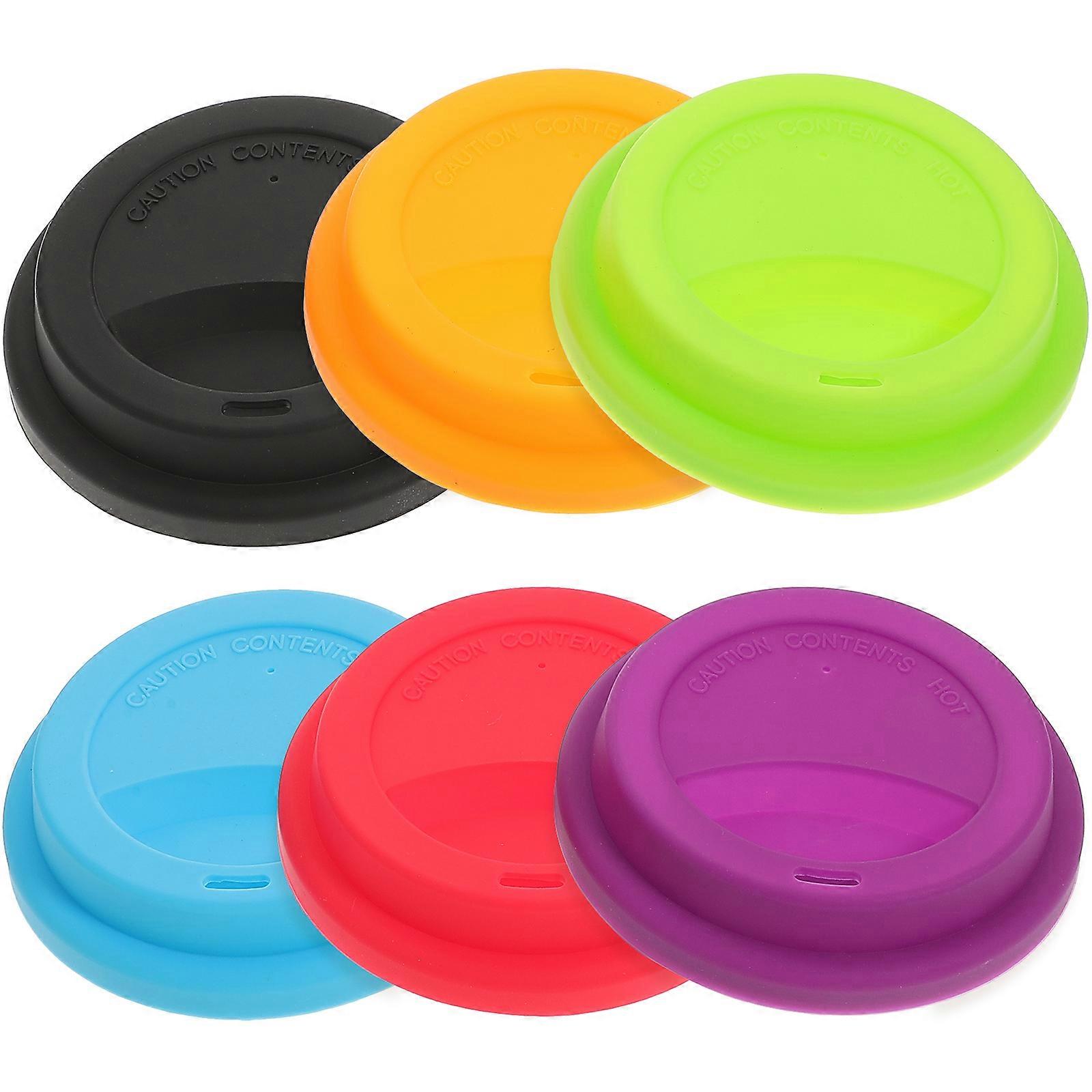 6pcs Silicone Cups Covers Dustproof Universal Cup Lids Silicone Cup Lids