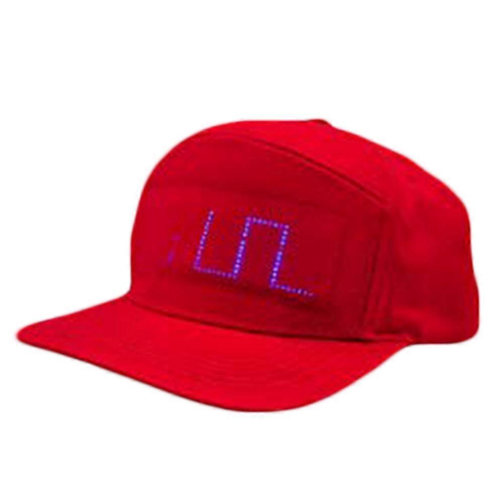 Luminous LED Display Multilanguage Wireless Bluetooth-compatible Party Baseball Cap Sun Hat Qinhai