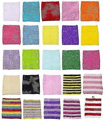 Meninas Tutu Saia Crianças Multicolor Crochet Tube Top Size 9 Polegadas