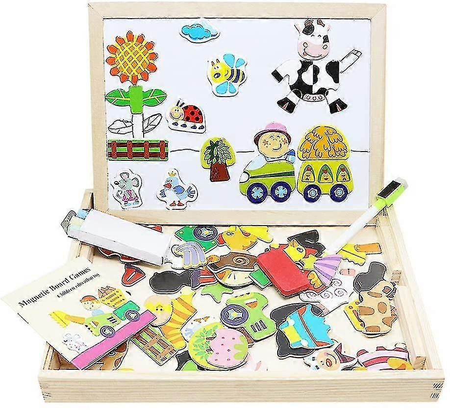 لغز خشبي مغناطيسي