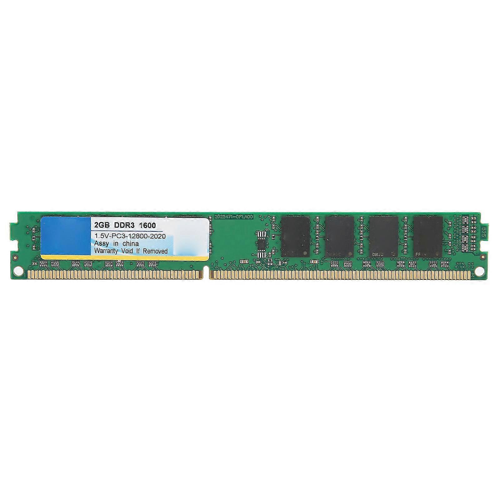 2GB DDR3 1600MHz PC3-12800 1.5V Memory Module for Intel/AMD Compatibility