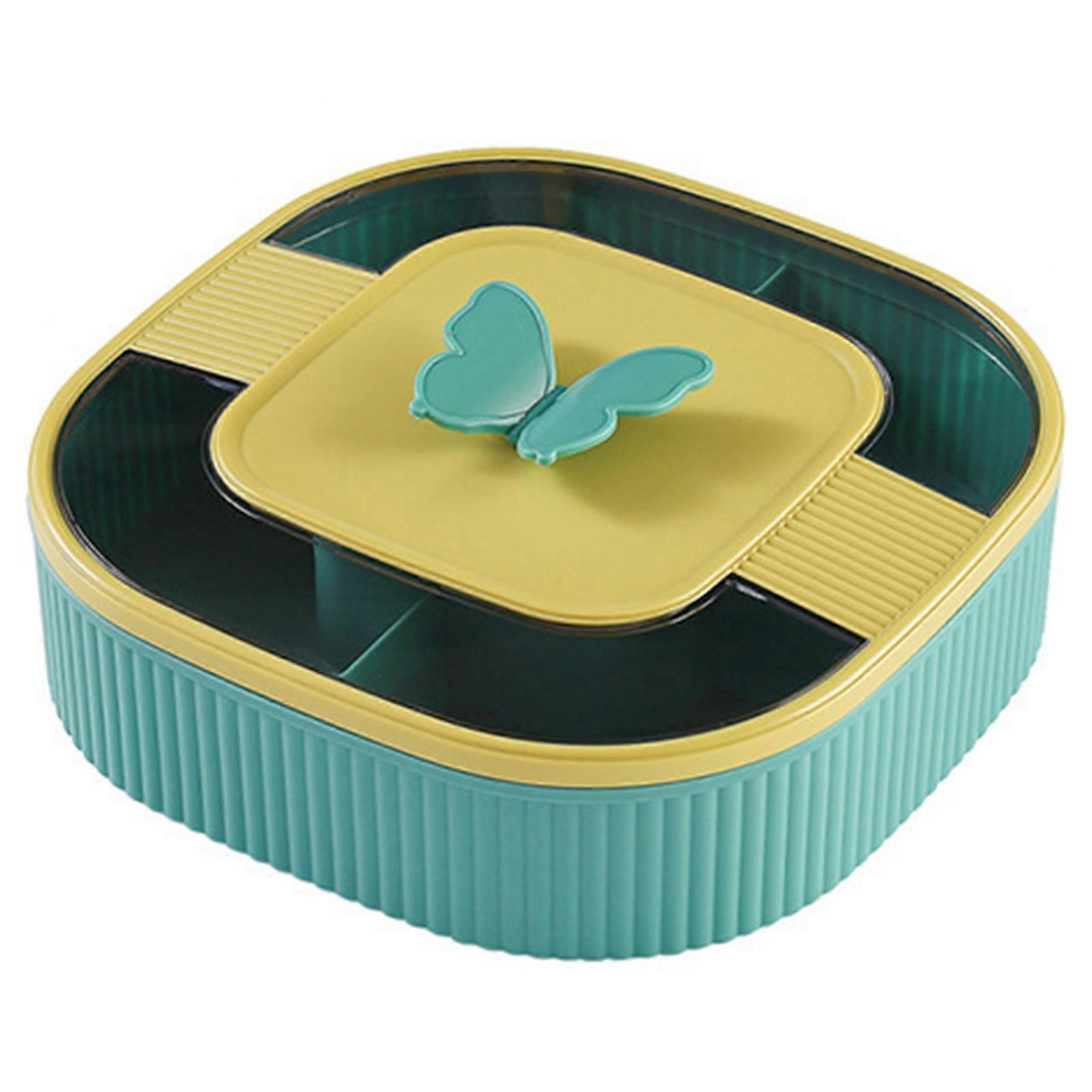 Snack Storage Tray Light Luxury Compartment Multi-functional Food-grade Unique Fruit Nut Candy Storage Box Plastic Fruit Tray
