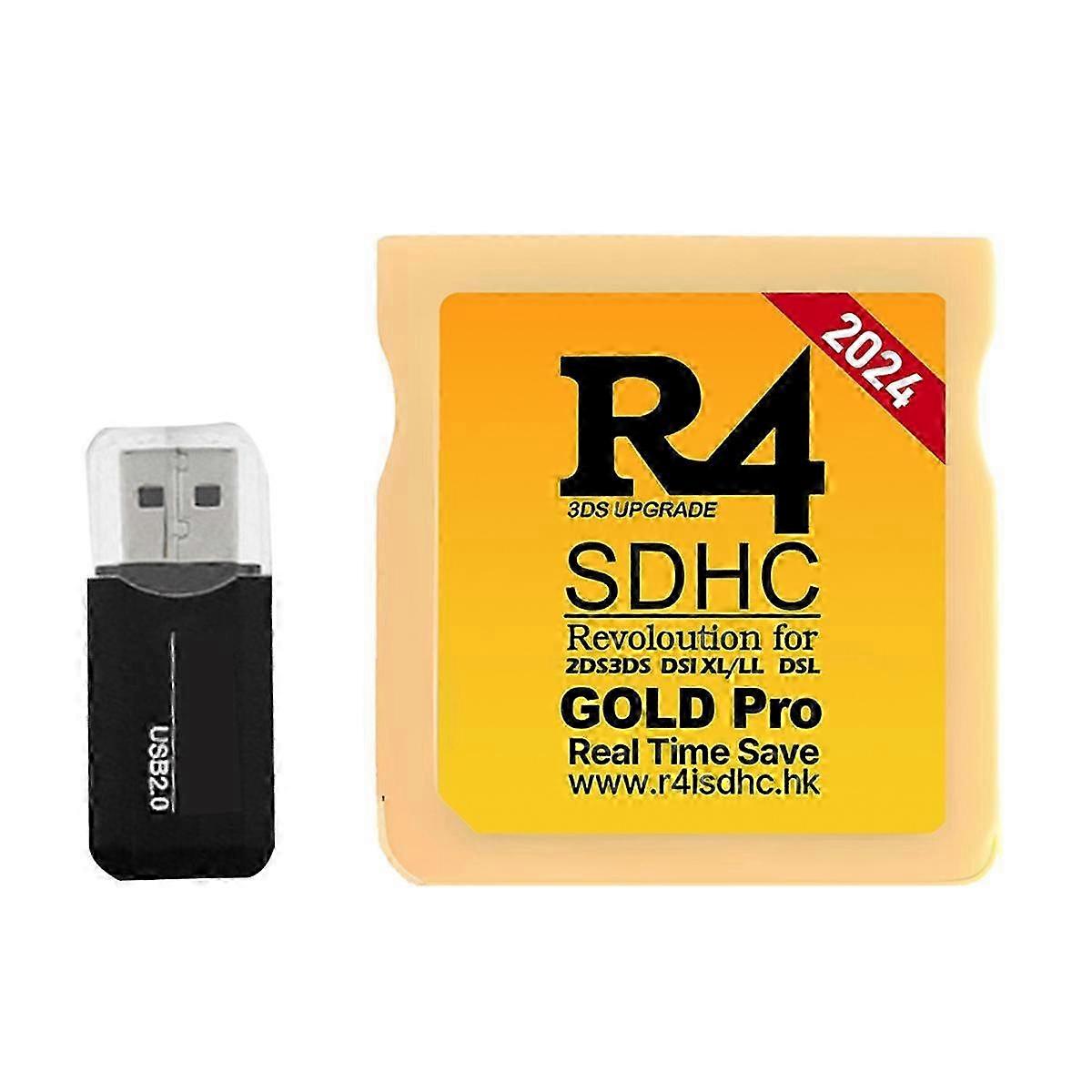 2024 R4 Card R4 SDHC adaptér Flash karta s USB adaptérom pre 2DS XL / LL DSL Herná karta Burning Card A