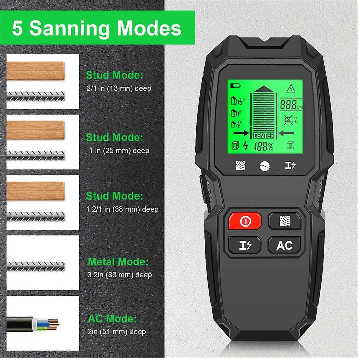 Wall Metal Detector Handheld Wall Stud Wood AC Wire Cable Finder Wall Scanner Electronic Measuring Instruments