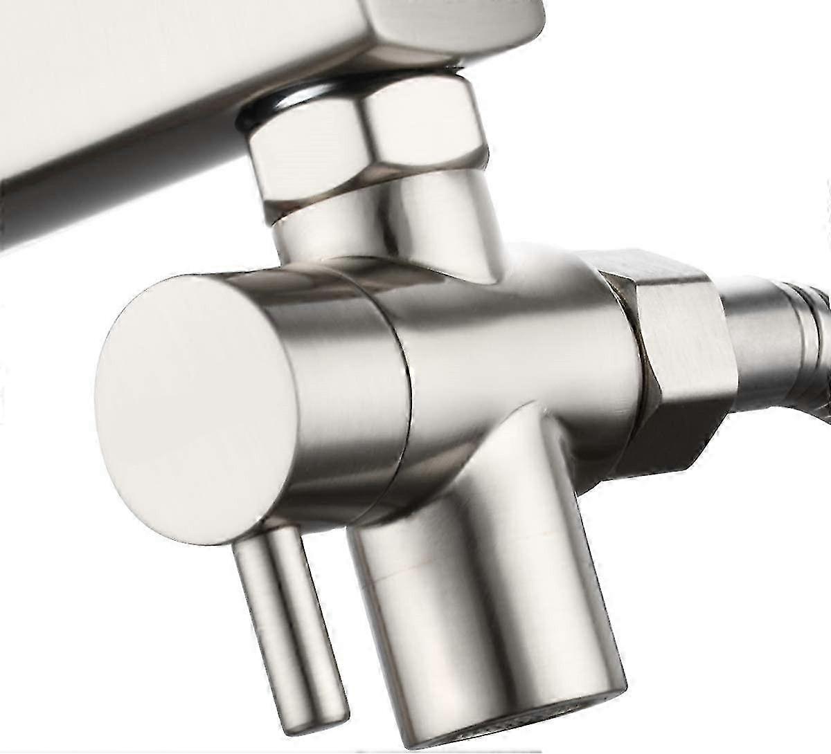 מפצל ברז הסטה של שסתום כיור פליז, מתאם תלת כיווני לברזי כרום