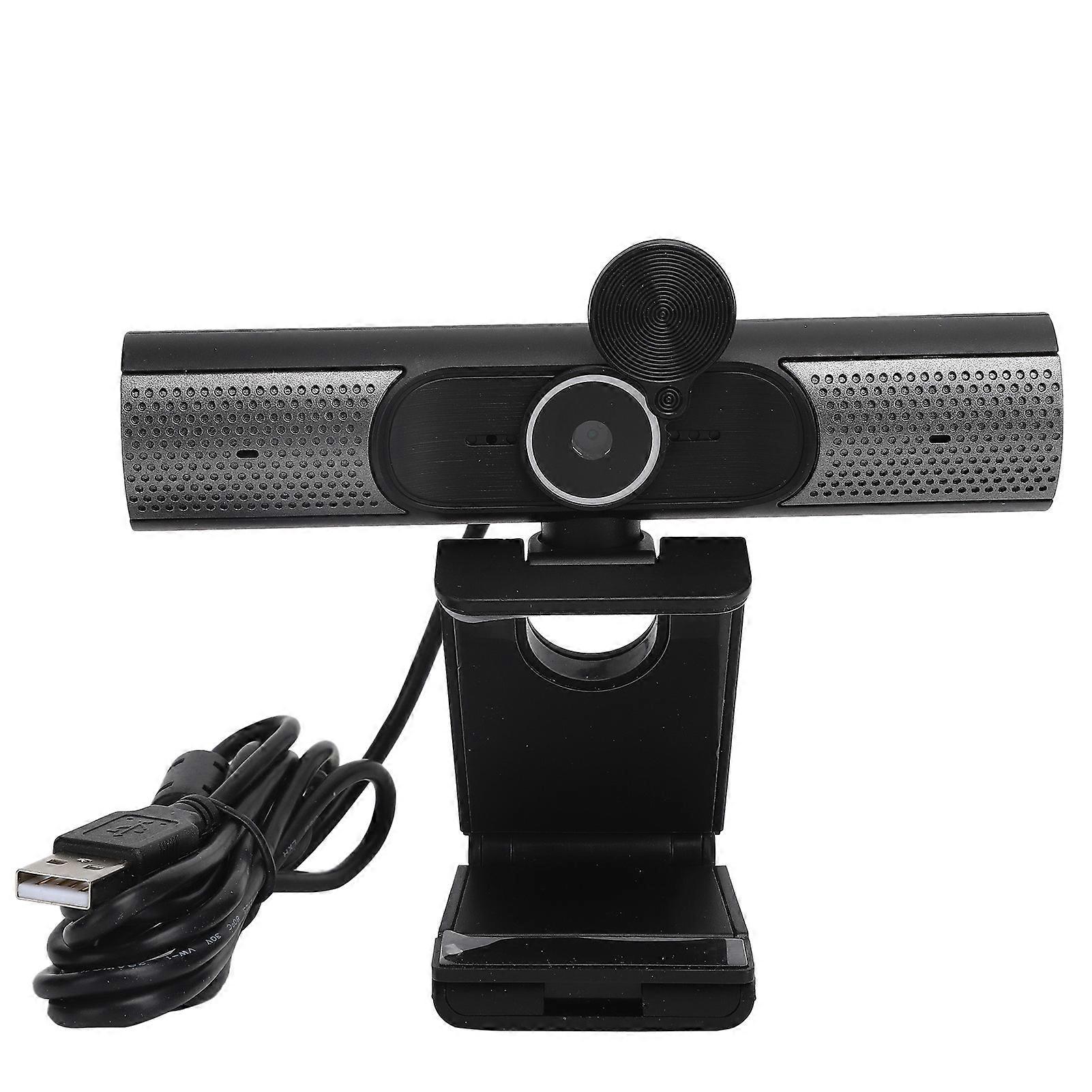 USB Camera Webcam 1080P with Dual Microphone Cover High Definition for Home Office Class