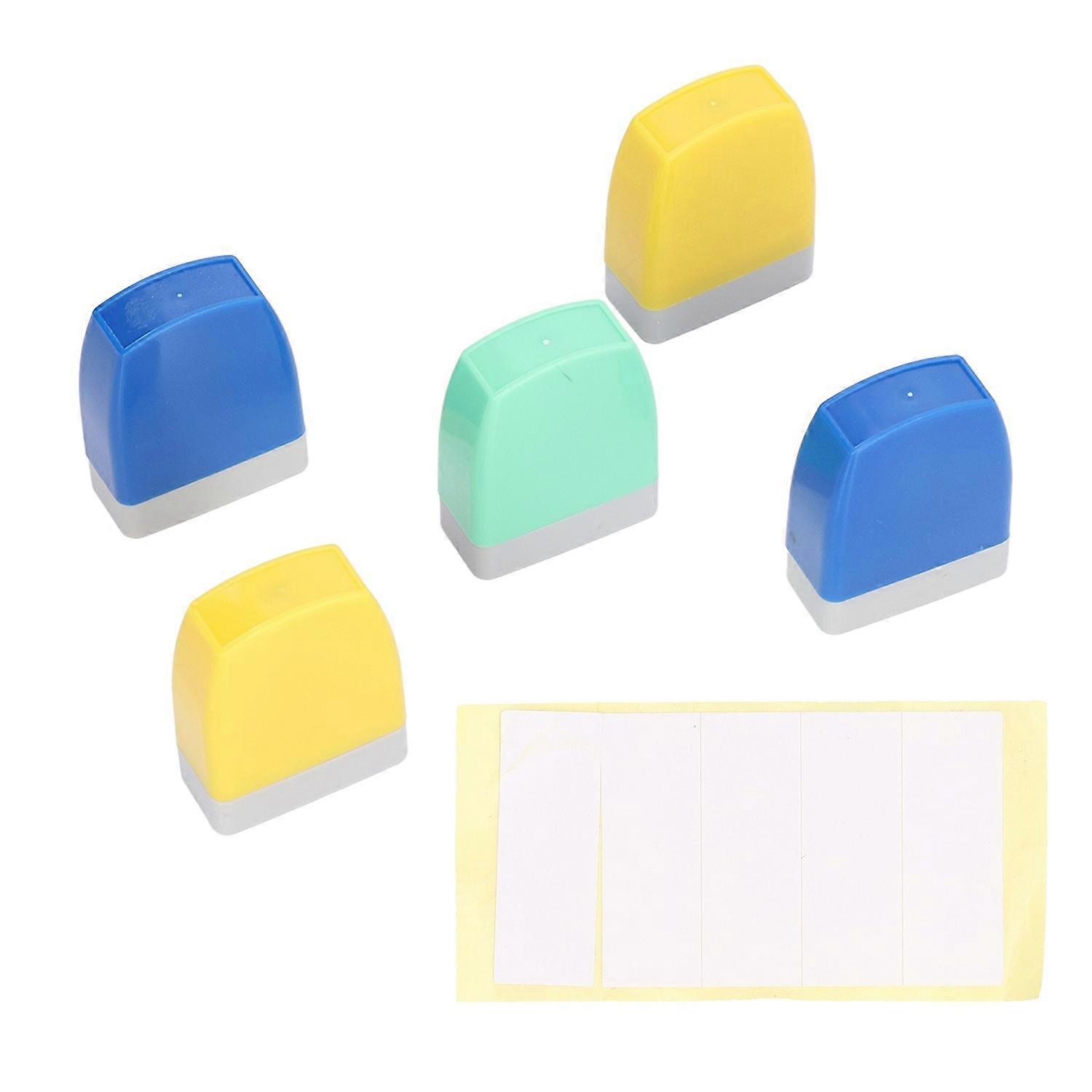 5Pcs Teacher Stamps Up to 1000 Times Eco Friendly Portable Mini Size Clear Easy Operation Classroom