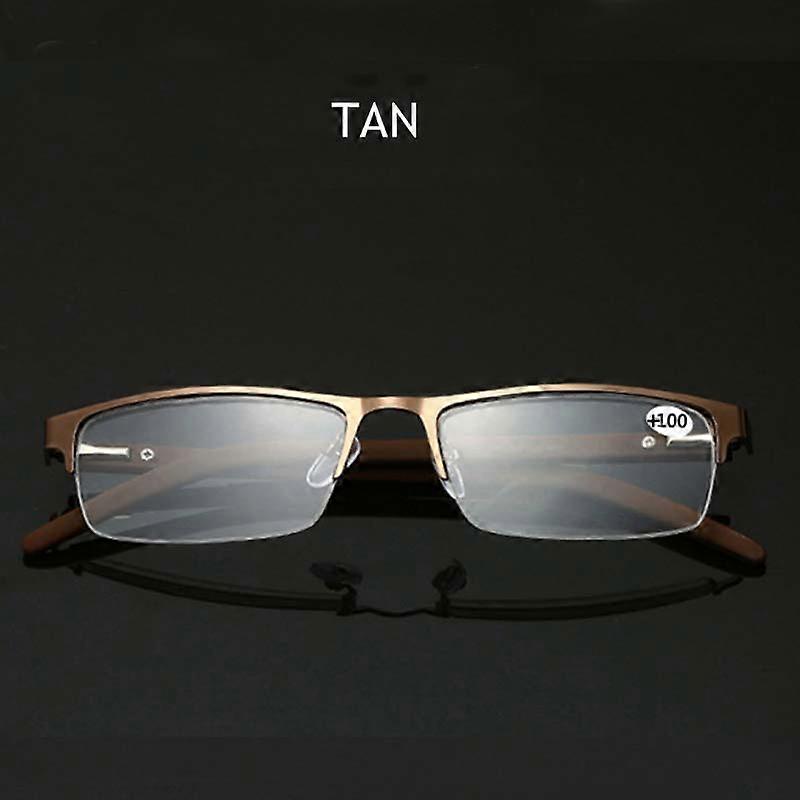Men Business TR90 Reading Glasses Titanium Alloy Far Sight Eyewear Ultralight Presbyopic Eyeglasses