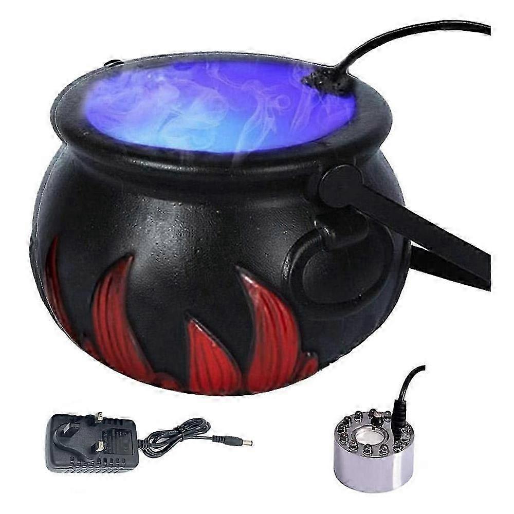 Halloween Witch Cauldron Fog Maker, Smoke Machine Mist Maker Fogger Water Fountain Pond Fog Machine