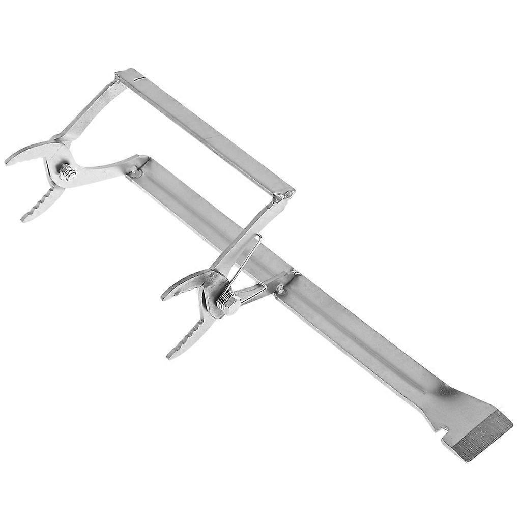 Bee Frame Clamp 1.7-4.5cm Clip Range Clamp Frame Firmly with Teeth Design Tools for Clamping Beehive Replacement Silver