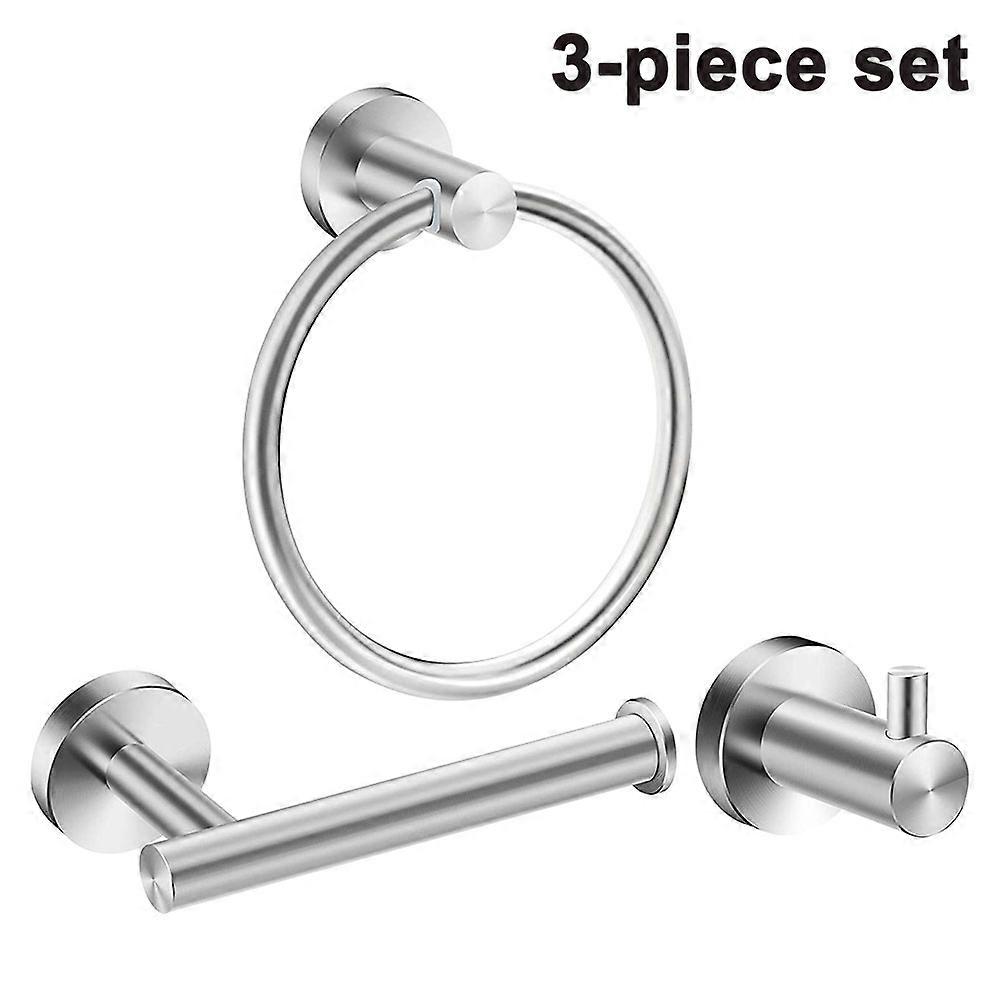 Bathroom Accessory Bundle, Classic Design, Stainless Steel, Rustproof, Durable