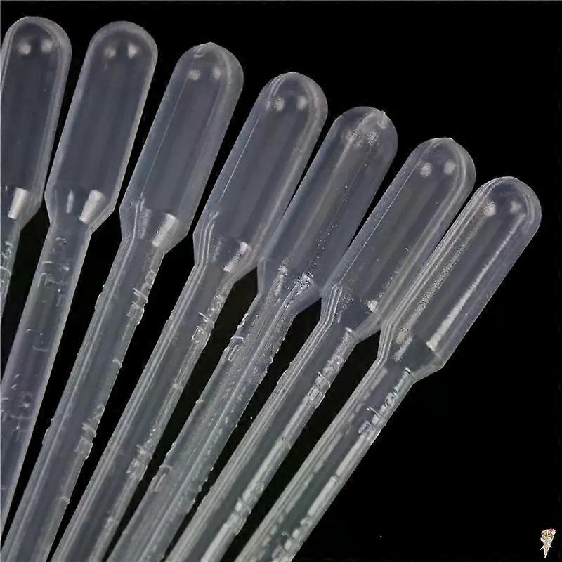 10/20/100Pcs 2/3ML Laboratory Tools Pipettes Plastic Disposable Graduated Pasteur Pipette Dropper Polyethylene Makeup Tools