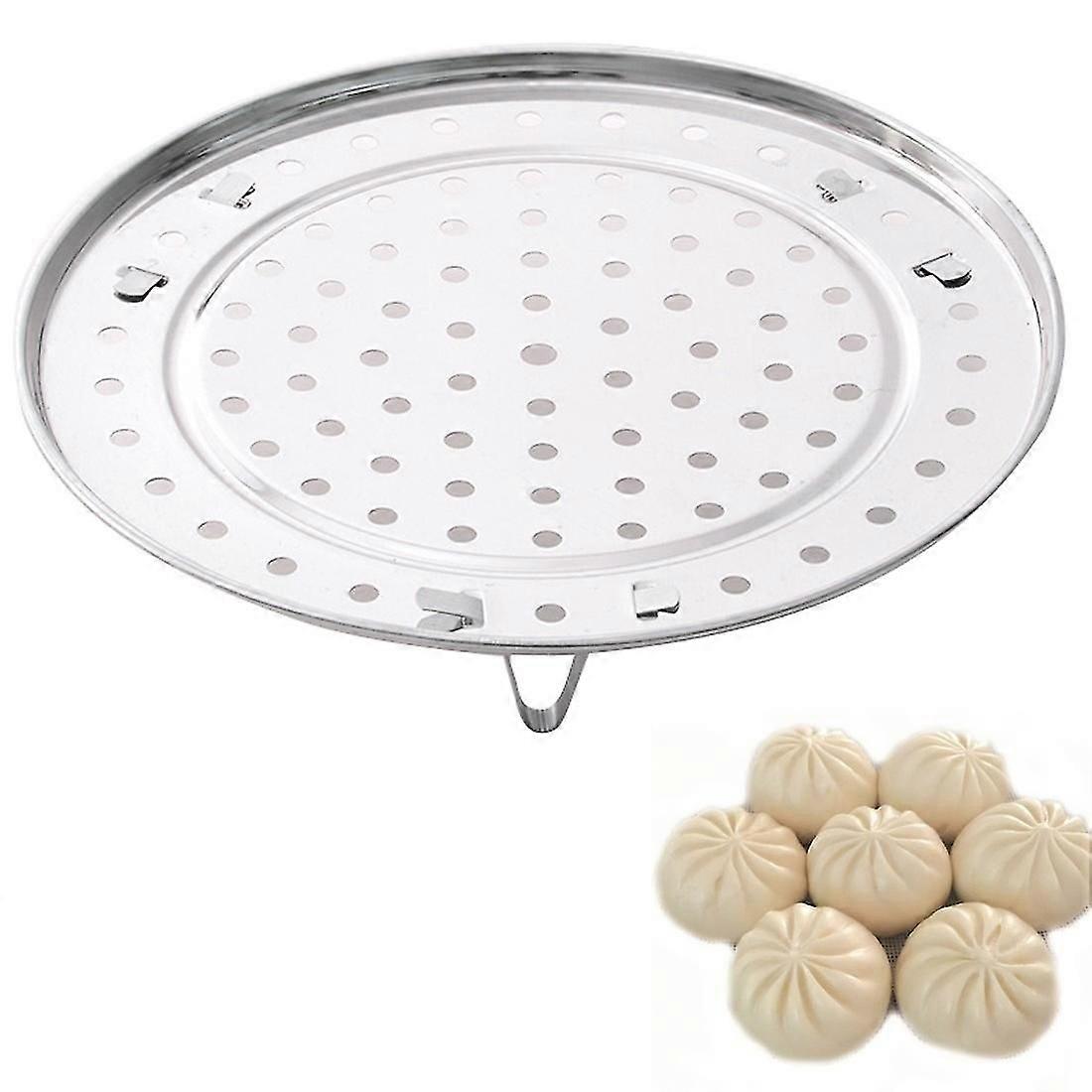 رف باخرة ، حامل بخار من الفولاذ المقاوم للصدأ ، إدراج باخرة مستديرة ، سلة تبخير قدر الضغط ، 1 قطعة