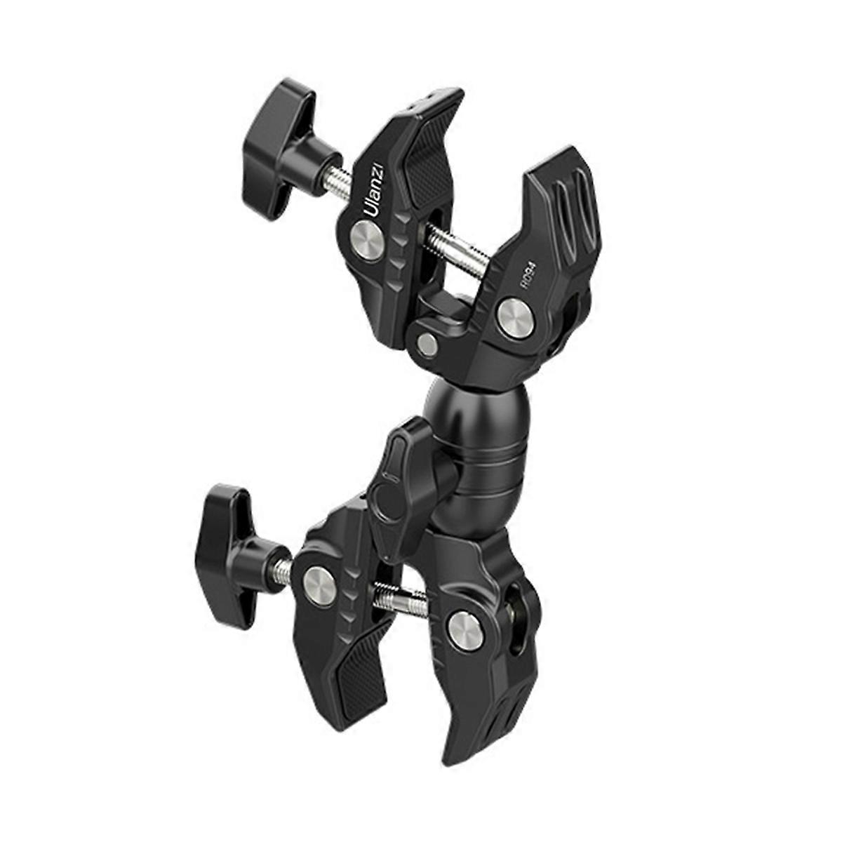 Super Clamp Double Camera Clamp R096 Crab Plier Clip Bracket for Photo Studio Light Stand, Photogr