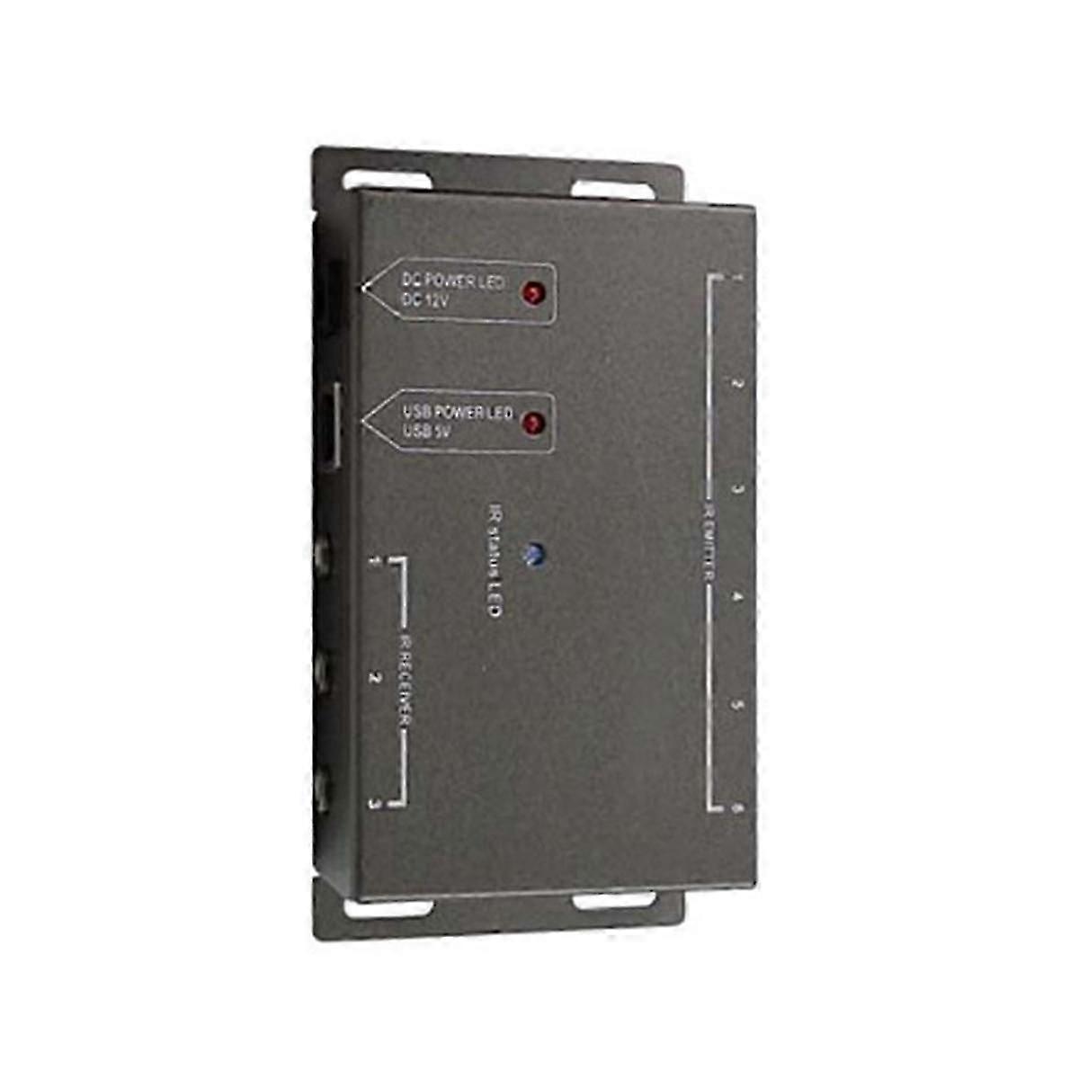 IR Infrared Remote Control Repeater Extender Kit 6 Emitters with 1 Receiver IR System EU Plug