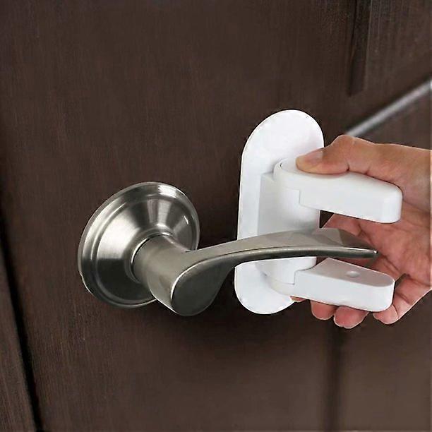 Easy Installation Childproof Door Lever Lock, Damage-free Removal Baby Safety Door Handle Lock, Wide Application Range for Comprehensive Home