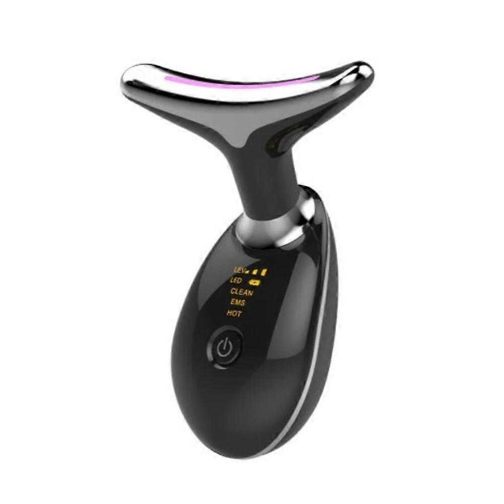 Three-color light radiofrequency neck beauty device