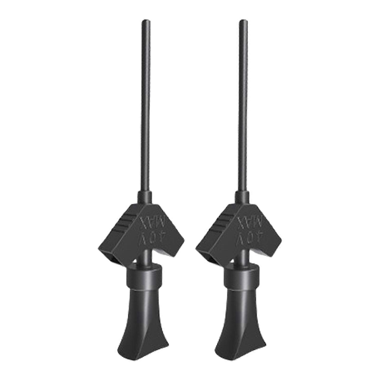 IC Test Hook Clip Grabber Test Probe Hook Mini Grabber for Jumper Test Accessory Analyzers Internal Spring  Black