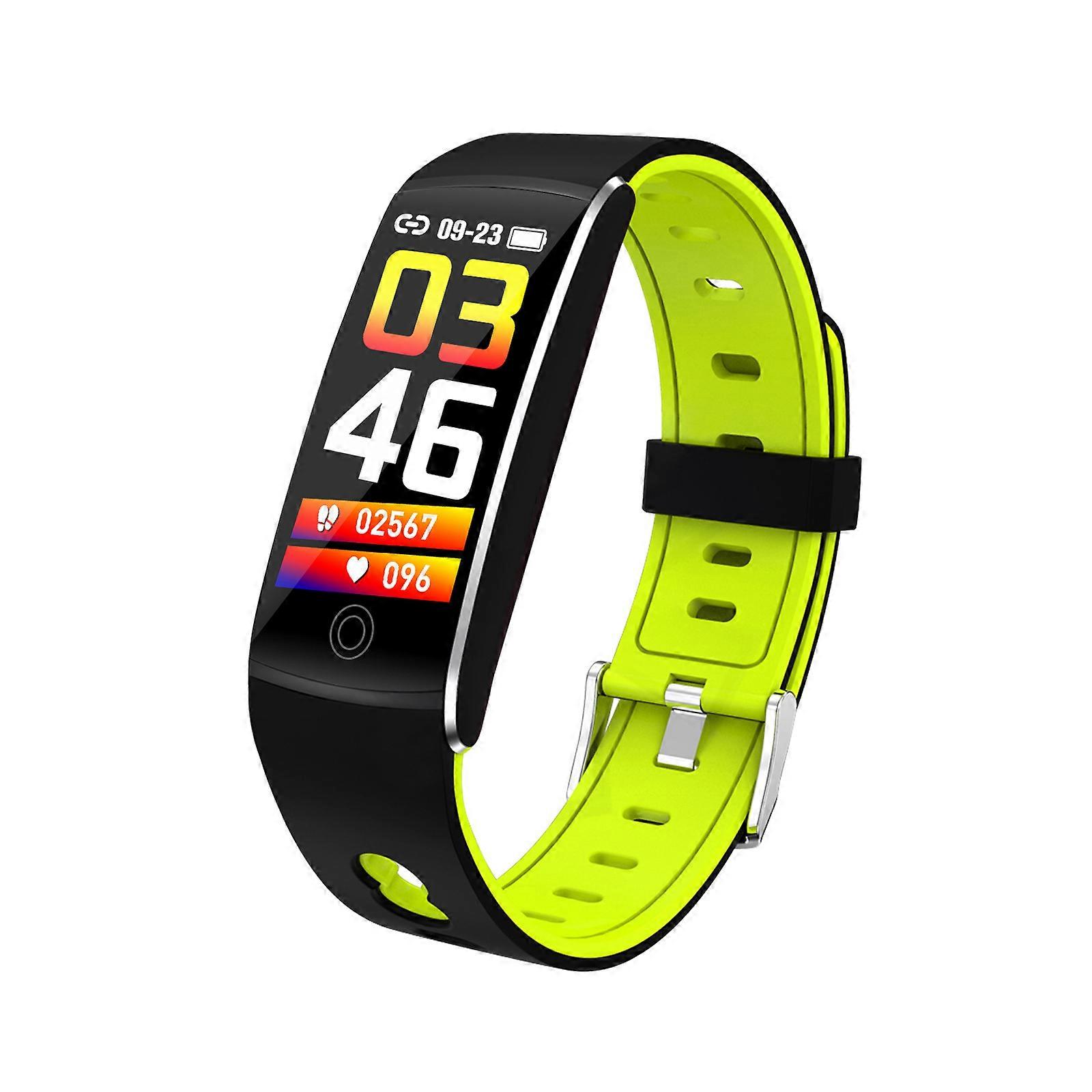 F10ta Fitness Tracker Smartwatch 1.1inches Display Multiple Sports Modes Supported 17 Languages for Health Monitoring black green